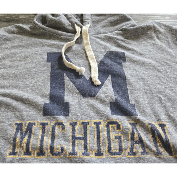 Michigan Wolverines Hoodie Pullover Heather Gray College NCAA Football Small - Picture 3 of 4
